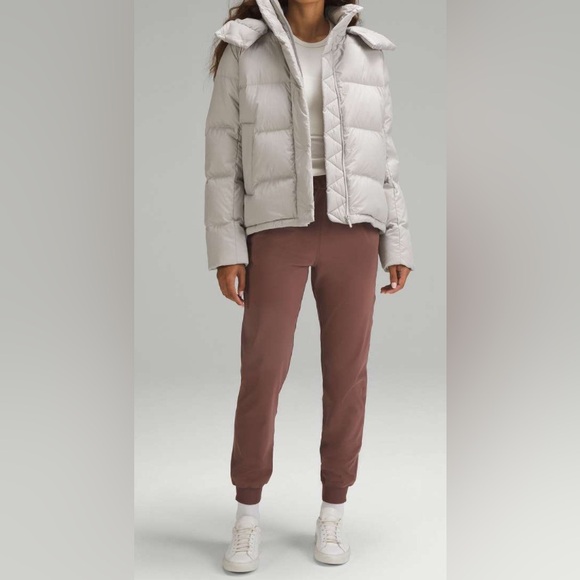 NWOT Lululemon Wunder Puff Jacket Heathered Natural Ivory - Picture 2 of 13